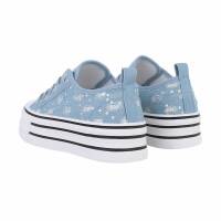 Damen Low-Sneakers - ltblue Gr. 36