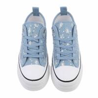 Damen Low-Sneakers - ltblue Gr. 36