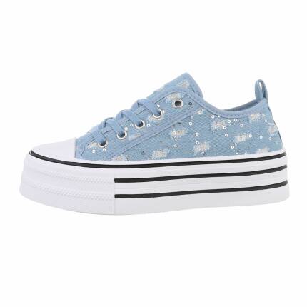 Damen Low-Sneakers - ltblue Gr. 41