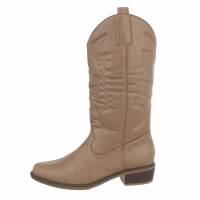 Damen Western- & Bikerboots - khaki