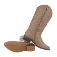 Damen Western- & Bikerboots - khaki