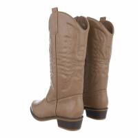 Damen Western- & Bikerboots - khaki