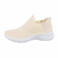 Damen Low-Sneakers - beige