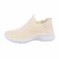 Damen Low-Sneakers - beige Gr. 37