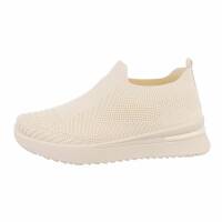 Damen Low-Sneakers - beige