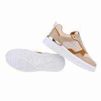 Damen Low-Sneakers - apricot