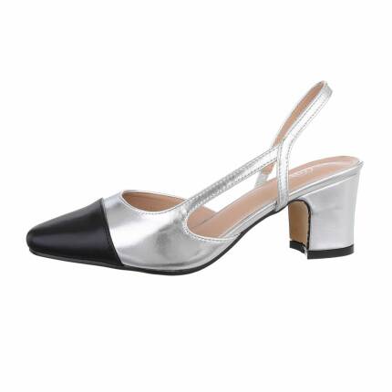 Damen Klassische Pumps - silver Gr. 38