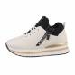 Damen Low-Sneakers - beige Gr. 37