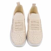 Damen Low-Sneakers - beige