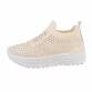 Damen Low-Sneakers - beige Gr. 37