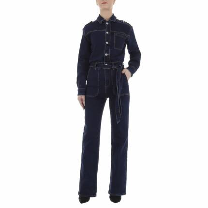 Damen Langer Jumpsuit von Laulia Gr. L/40 - DK.blue