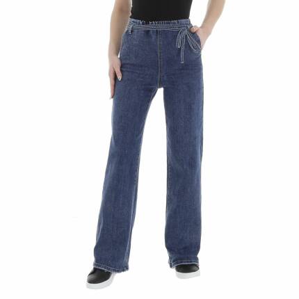 Damen High Waist Jeans von Laulia Gr. S/36 - blue