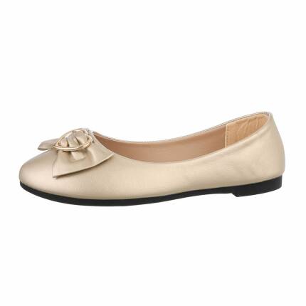 Damen Ballerinas - gold Gr. 36