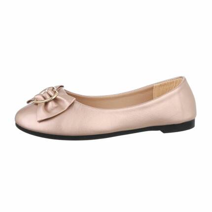 Damen Ballerinas - rosegold Gr. 36