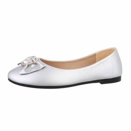 Damen Ballerinas - silver Gr. 40