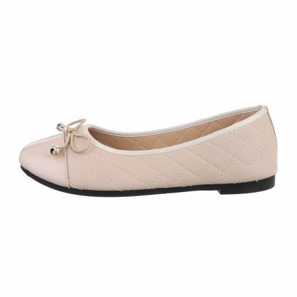 Damen Ballerinas - beige Gr. 38