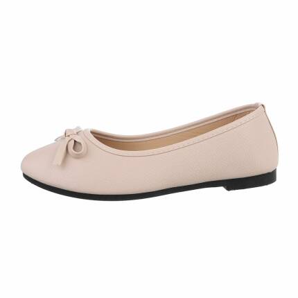 Damen Ballerinas - beige Gr. 36