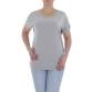 Damen T-Shirt von Metrofive Gr. S/M - grey