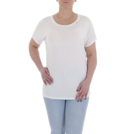 Damen T-Shirt von Metrofive Gr. S/M - white