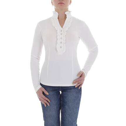 Damen Bluse von Metrofive Gr. S/M - white