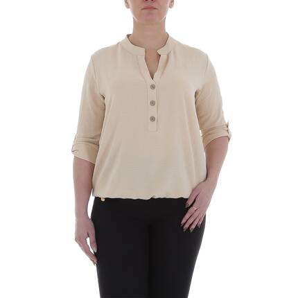 Damen Bluse von Metrofive Gr. M/L - beige