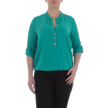 Damen Bluse von Metrofive Gr. M/L - petrol