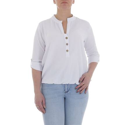 Damen Bluse von Metrofive Gr. XL/XXL - white