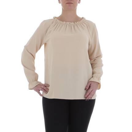 Damen Bluse von Metrofive Gr. M/L - beige