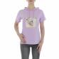 Damen T-Shirt von AOSEN Gr. L/40 - lila