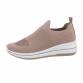 Damen Low-Sneakers - khaki Gr. 38