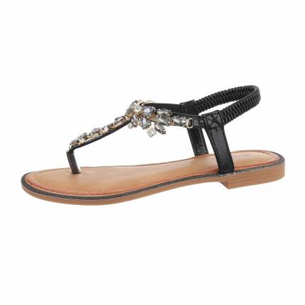 Damen Flache Sandalen - black