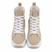 Damen High-Sneakers - khaki