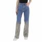 Damen High Waist Jeans von Laulia Gr. L/40 - blue