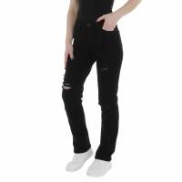 Damen High Waist Jeans von Laulia - black