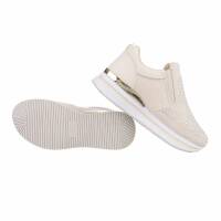 Damen Low-Sneakers - beige