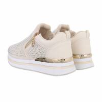 Damen Low-Sneakers - beige