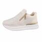 Damen Low-Sneakers - beige