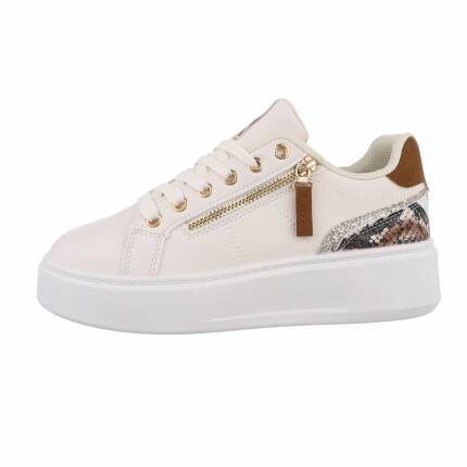 Damen Low-Sneakers - beige