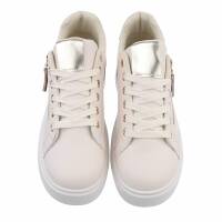 Damen Low-Sneakers - beige