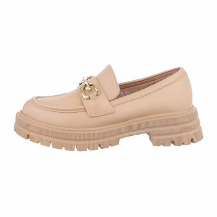 Damen Slipper - khaki Gr. 37