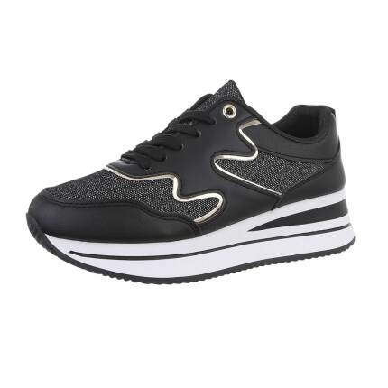 Damen Low-Sneakers - black Gr. 36