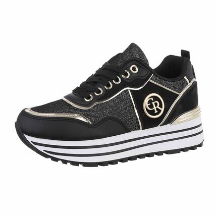 Damen Low-Sneakers - black - 12 Paar