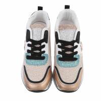 Damen Low-Sneakers - champagne