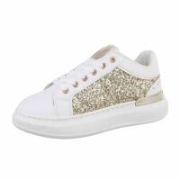 Damen Low-Sneakers - gold