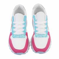 Damen Low-Sneakers - fushia