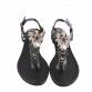 Damen Flache Sandalen - black