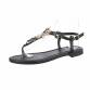 Damen Flache Sandalen - black Gr. 38