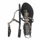 Damen Flache Sandalen - black