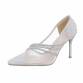 Damen High-Heel Pumps - silver Gr. 37