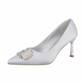 Damen High-Heel Pumps - silver - 12 Paar